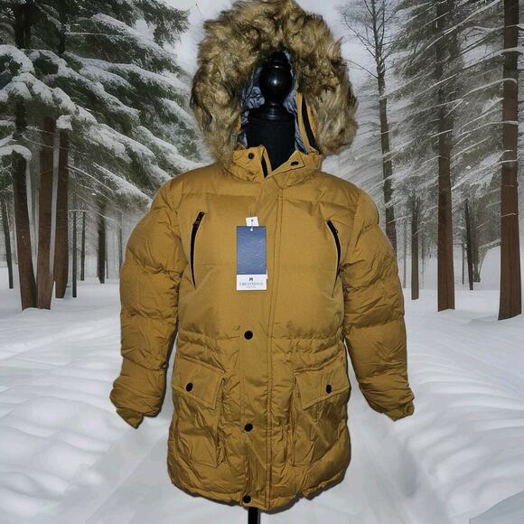 NWT! CREATMO US Sherpa Parka Winter Coat Puffer Youth Size 10-12 - Picture 1 of 9
